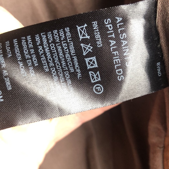 All Saints Vintage Leather Jacket - Picture 8 of 14